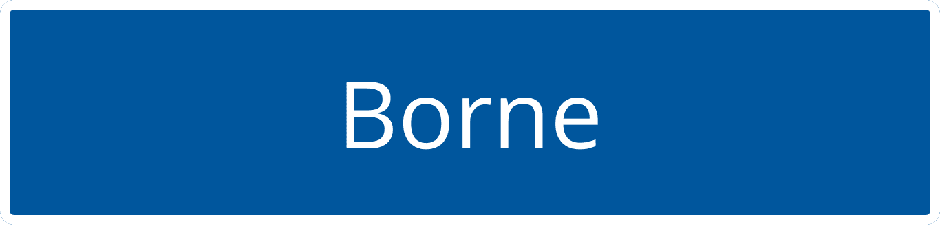 Plaatsnaambord Borne